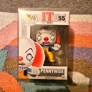 Funko Pop Movies IT Pennywise 55 Horror Vinyl Figure With PROTECTIVE CASE